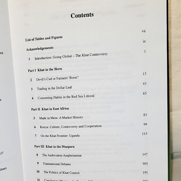 Khat Controversy Stimulating The Debate On Drugs NEW Hardcover Book 2007 - Picture 6 of 9